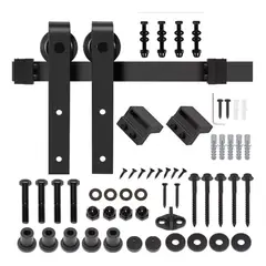 BLUEDREAMER - Kit De Herrajes Para Puerta Corredera De Granero De 15m5ft