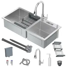 ARTDIY - Promoción Lavaplatos 80x45cm plata Multifuncional Traje