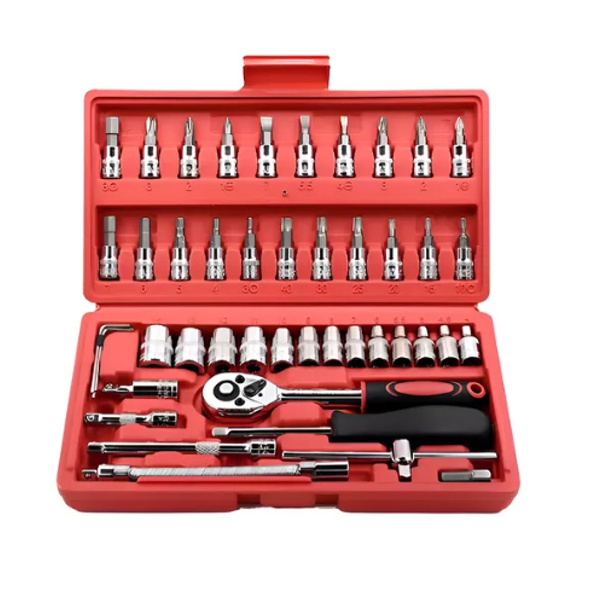 GENERICO - Juego Caja Set Dados Chicharra Herramientas 46 Piezas