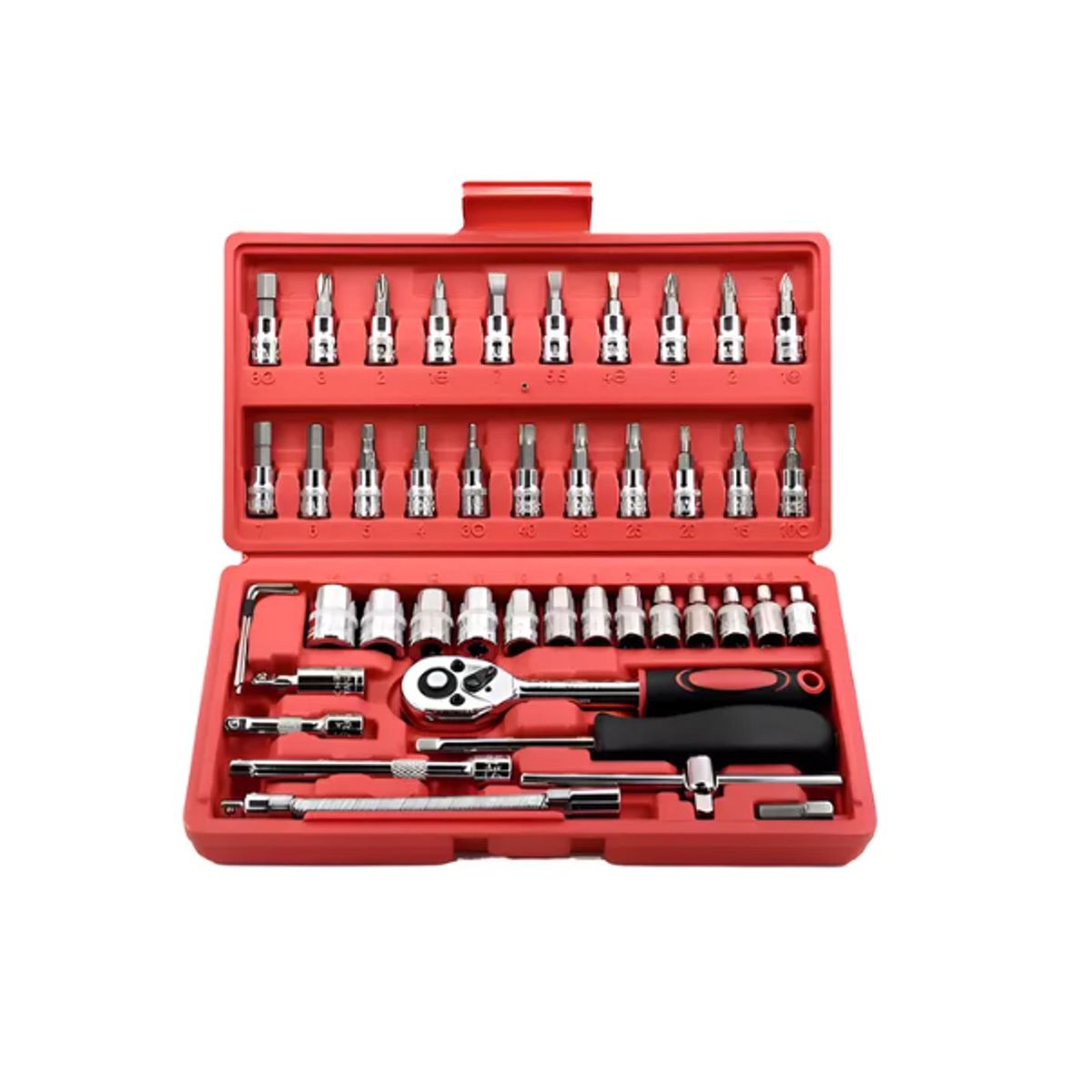 GENERICO - Juego Caja Set Dados Chicharra Herramientas 46 Piezas