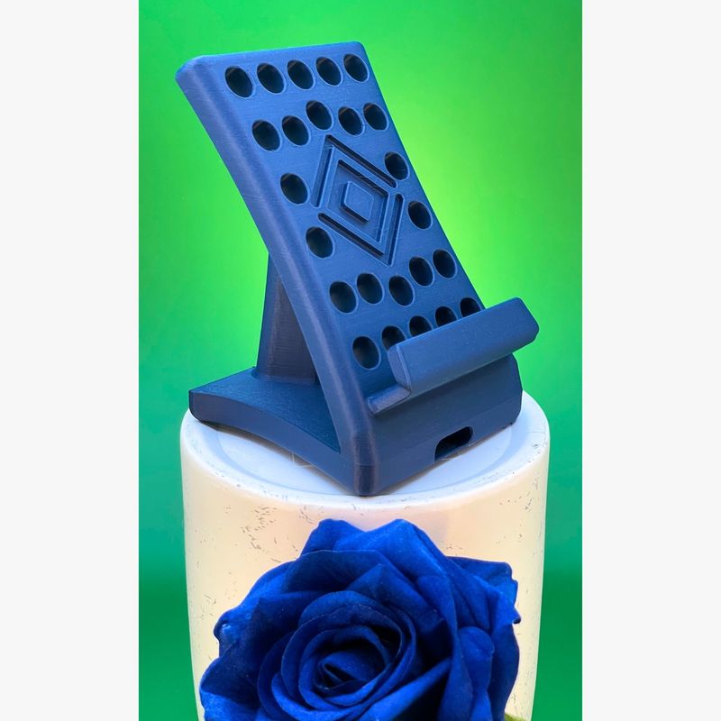 GENERICO - EcoHolder - Soporte Celular Circulos Azul Marino