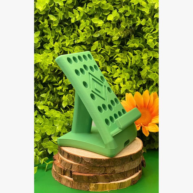 GENERICO - EcoHolder - Soporte Celular Circulos Verde Palta