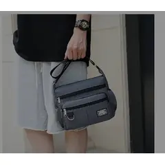 GENERICO - Bolso multicapa para hombre y mujer bandolera multifuncional