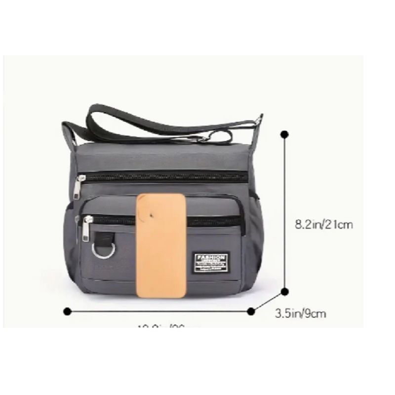 GENERICO - Bolso multicapa para hombre y mujer bandolera multifuncional