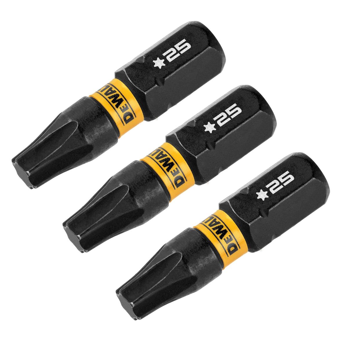 DEWALT - Set 3 puntas 1" T25 FLEXTORQ DEWALT DWAF1TX25IR3