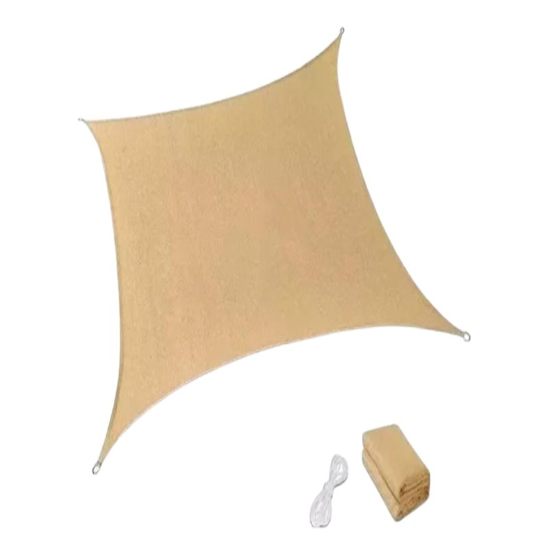 GENERICO - Toldo Vela Sombra 5x5m Resistente Malla Jardín