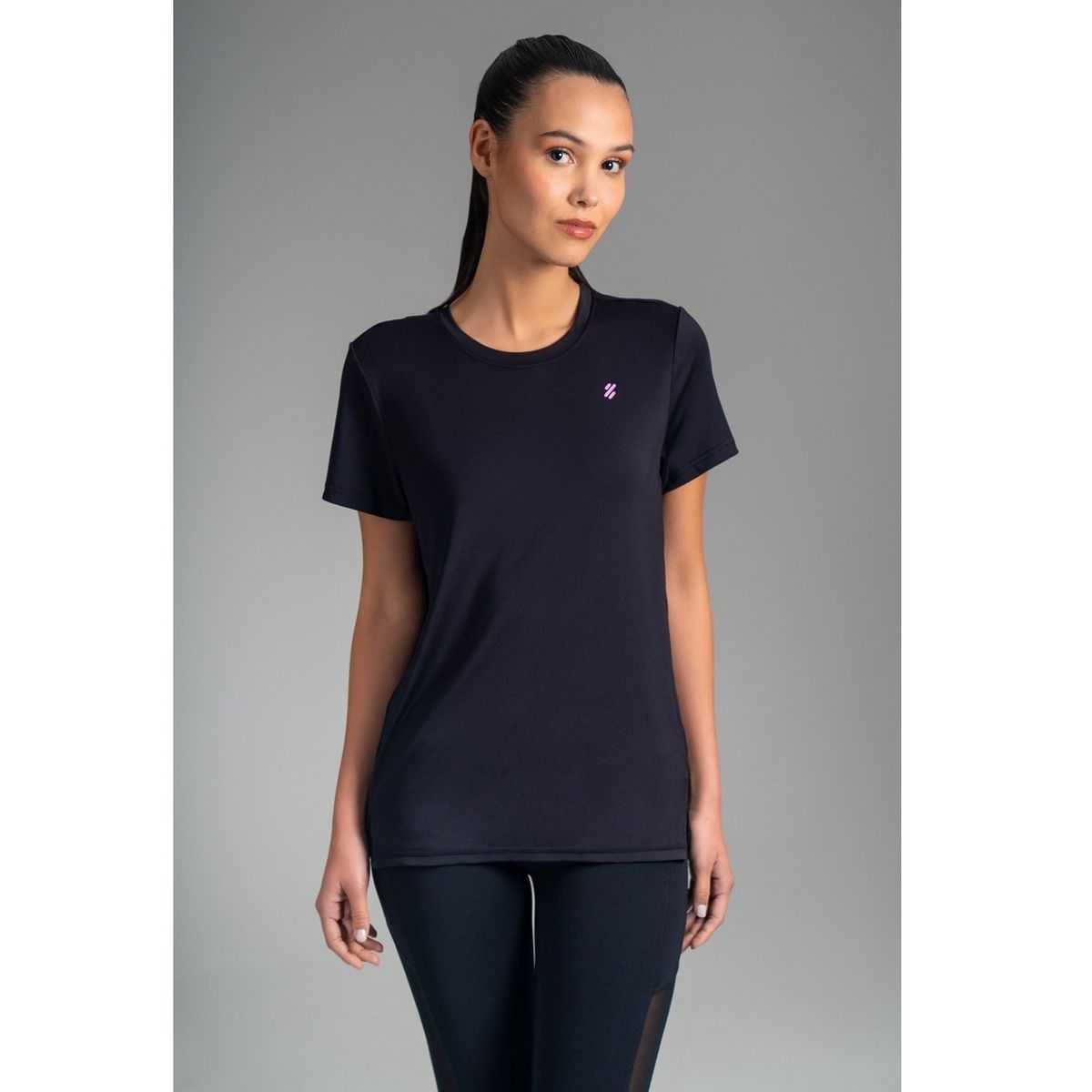 ULTIMATE - ULTIMATE POLERA MC SPORT MUJER BLACK