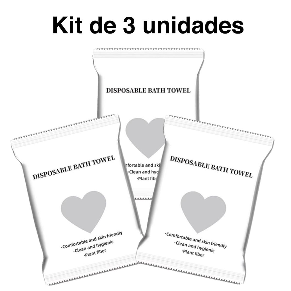 MIABU - Pack Toallas desechables para cuerpo baño 140 x 70 cms