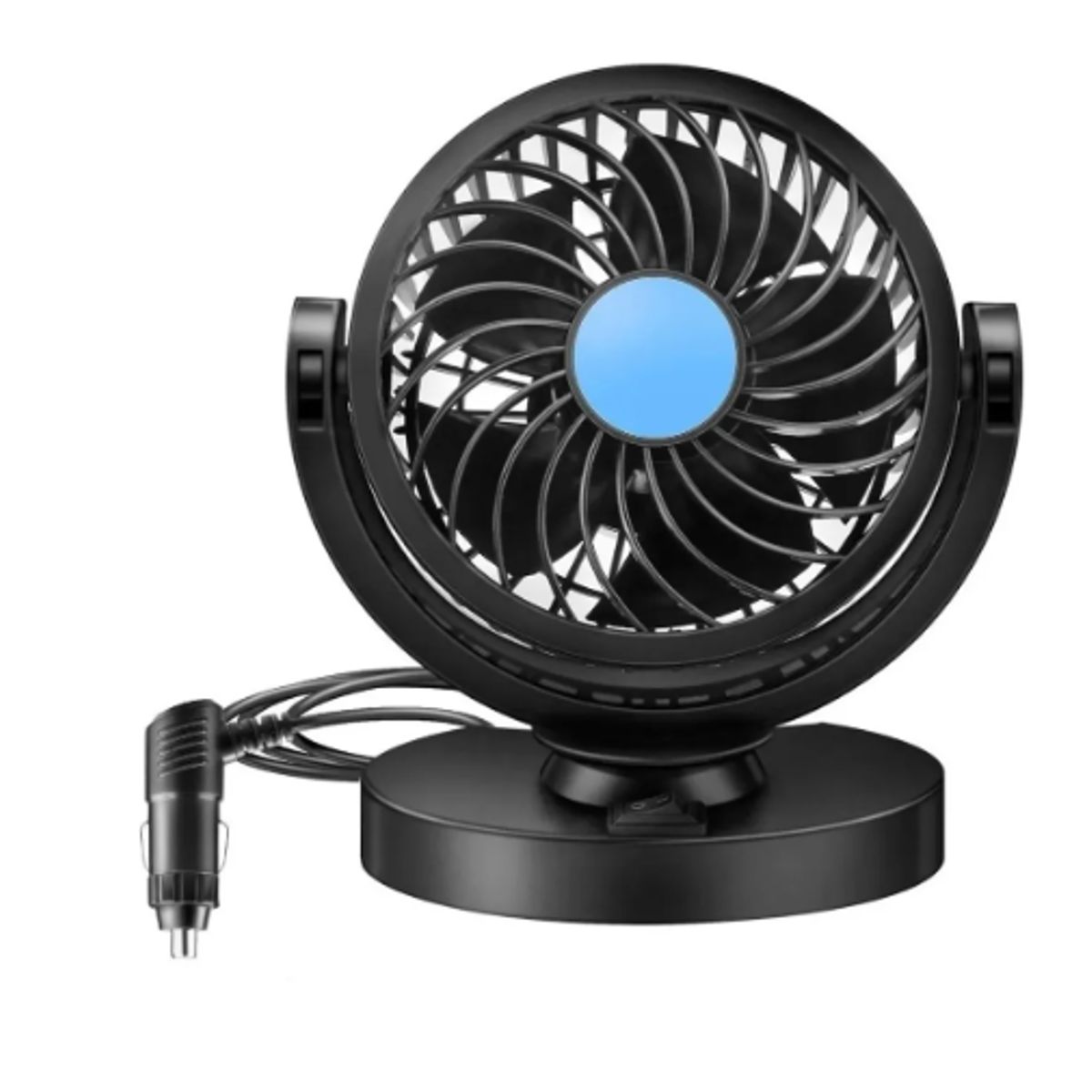 GENERICO - Mini Ventilador Para Auto 12v Interior 360º Portátil Camion