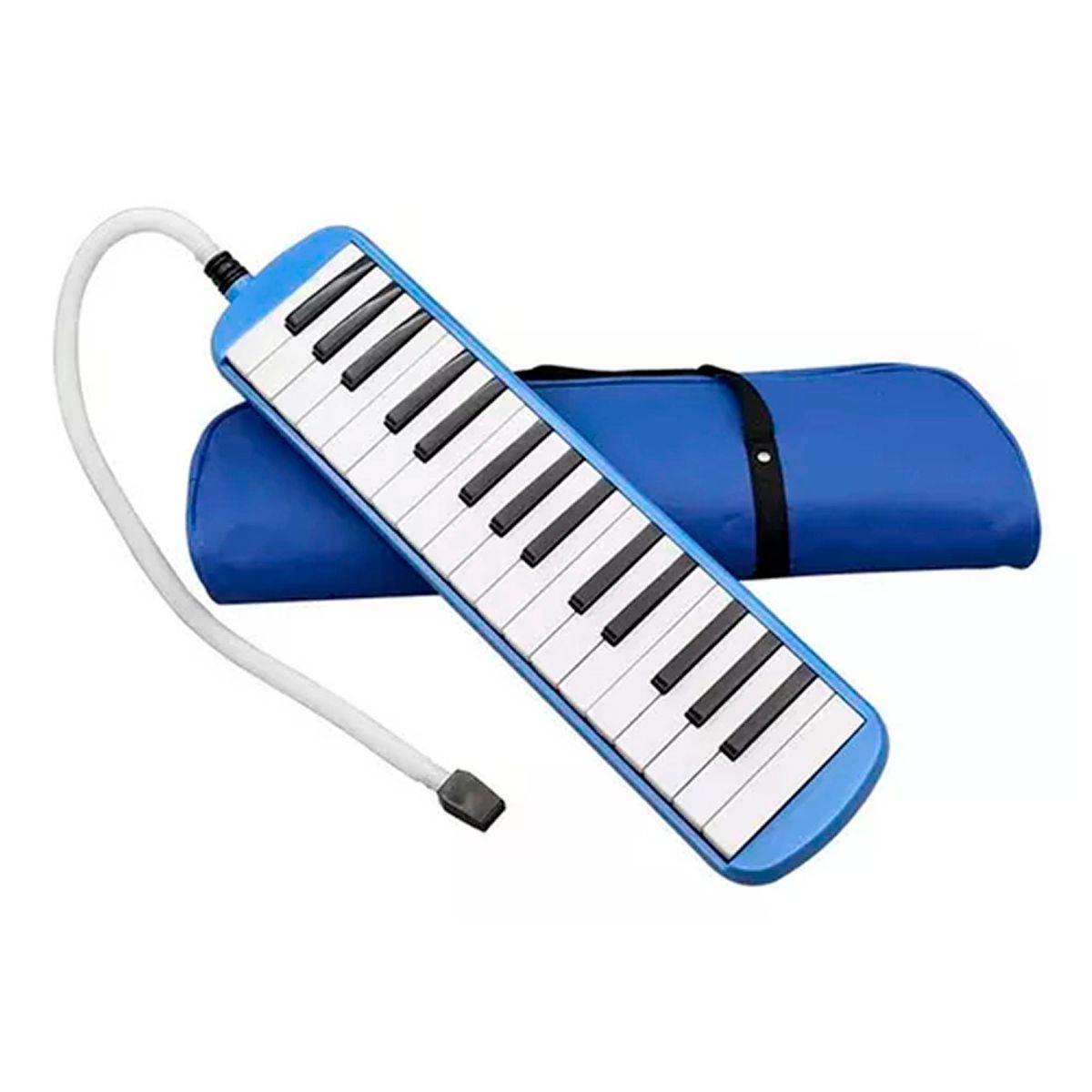 ESHOPANGIE - Melódica Teclado 32 Notas + Boquilla + Estuche Maletin /azul