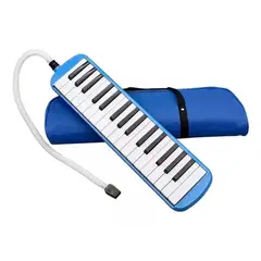ESHOPANGIE - Melódica Teclado 32 Notas + Boquilla + Estuche Maletin /azul