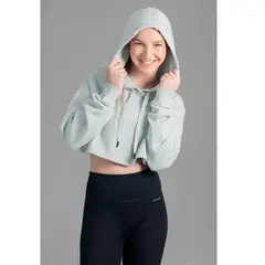 ULTIMATE - HOODIE CROP MUJER MINT