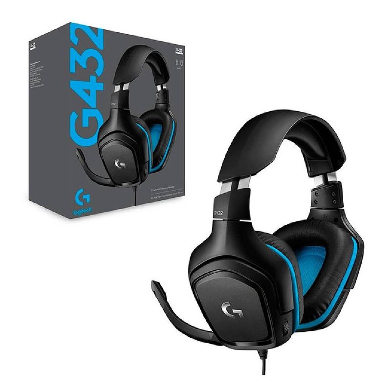 LOGITECH - Audífonos Gamer Logitech G432 Dts 7.1 Surround Pc Xbox Ps4 5
