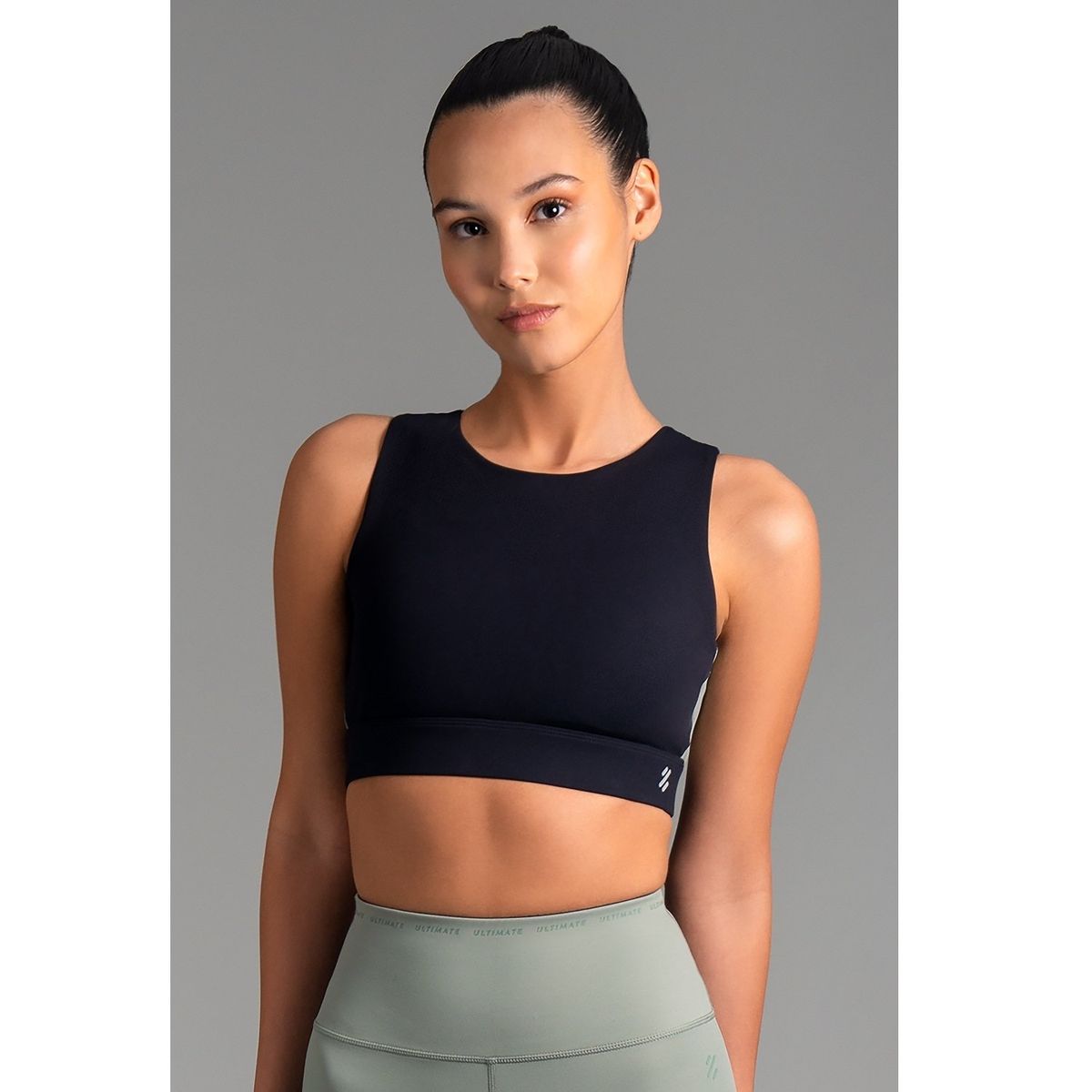 ULTIMATE - ULTIMATE BRA SPORT MUJER BLACK OLIVE