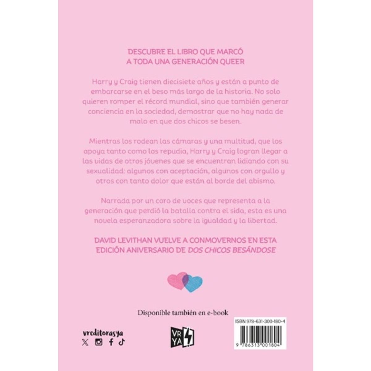 VERGARA Y RIBA - Libro DOS CHICOS BESÁNDOSE TAPA NUEVA