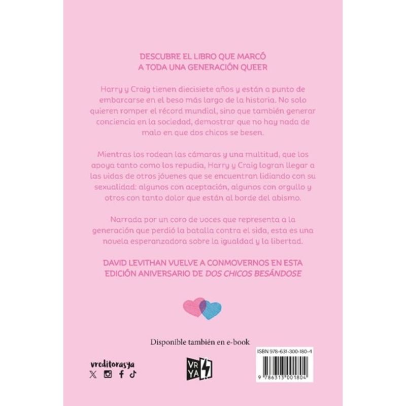 VERGARA Y RIBA - Libro DOS CHICOS BESÁNDOSE TAPA NUEVA
