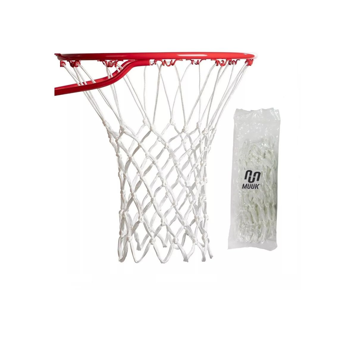 MUUK - Red Basquetbol Baloncesto Muuk 6mm Resiste Sol Y Lluvia Par