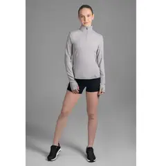 ULTIMATE - MIDI ZIPPER SPORT MUJER COOL GRAY