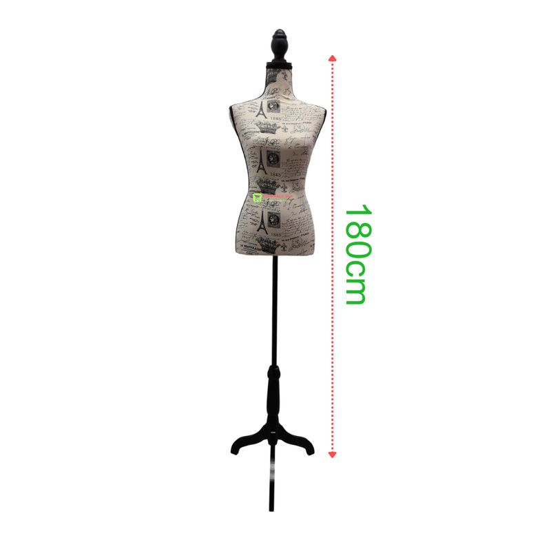 GENERICO - Torso Maniqui Dama Con Pedestal Para Sastre Costura Modista