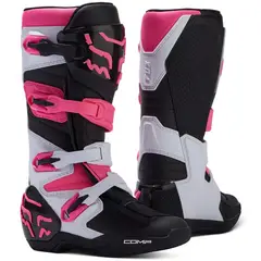 FOX RACING - Botas COMP Mujer Negra Rosada