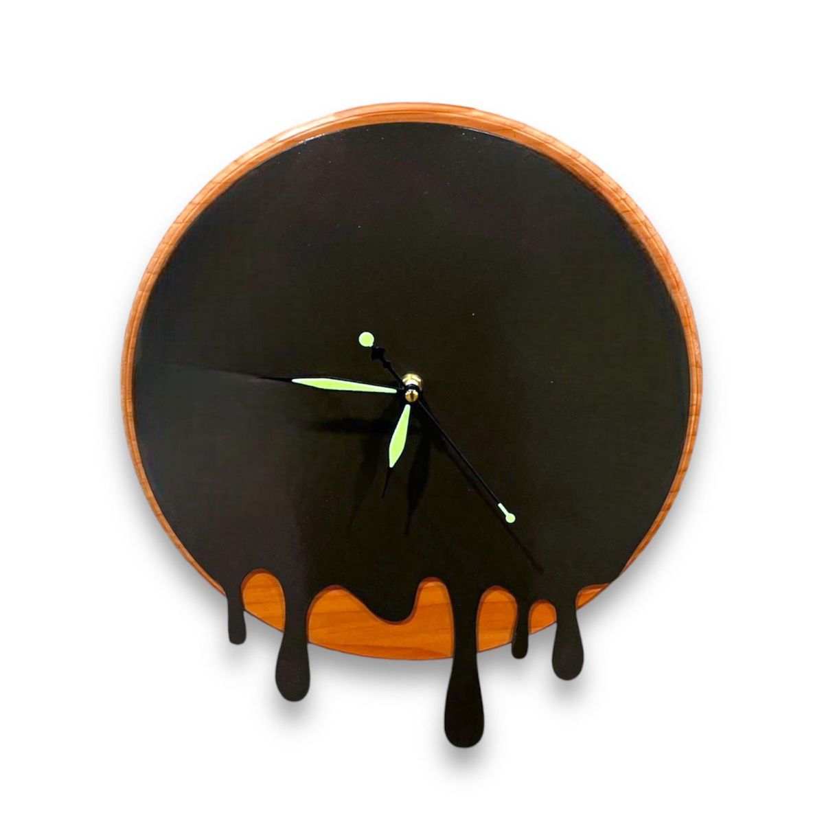 GENERICO - Reloj de Muro Redondo en Madera y Fierro Rmr02