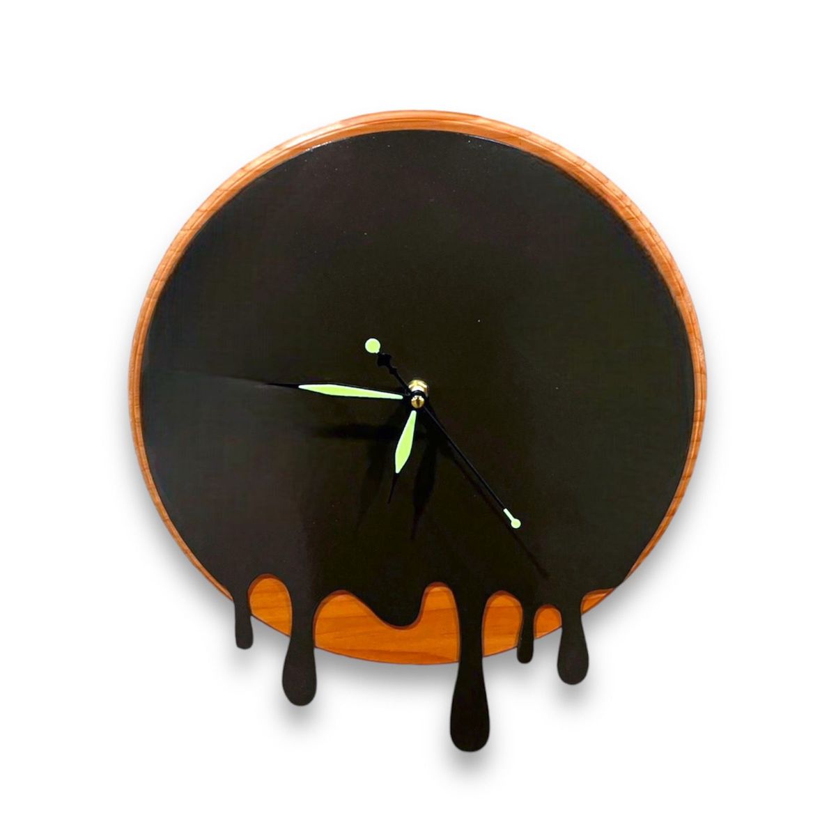 GENERICO - Reloj de Muro Redondo en Madera y Fierro Rmr02