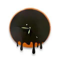 GENERICO - Reloj de Muro Redondo en Madera y Fierro Rmr02
