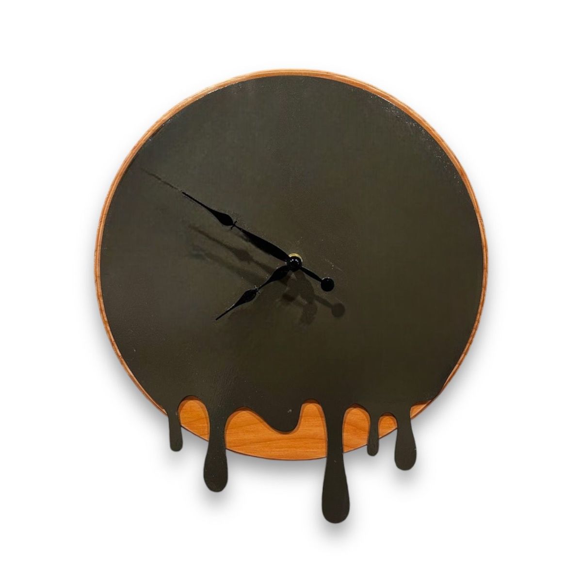 GENERICO - Reloj de Muro Redondo en Madera y Fierro RMR05