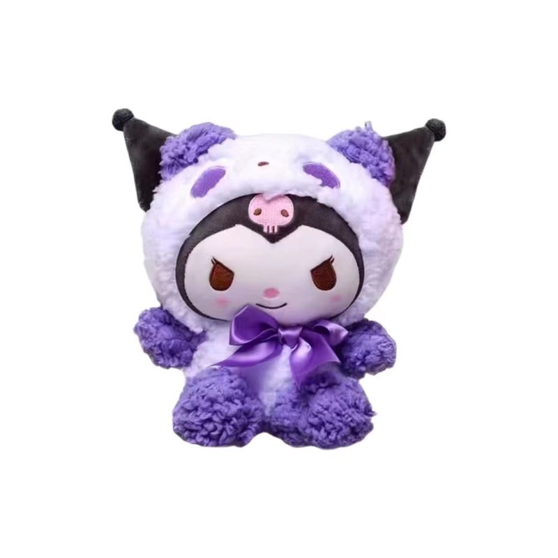 TIOZONEY - Peluche Suave Kuromi Pijama Color Blanco 25 Cm
