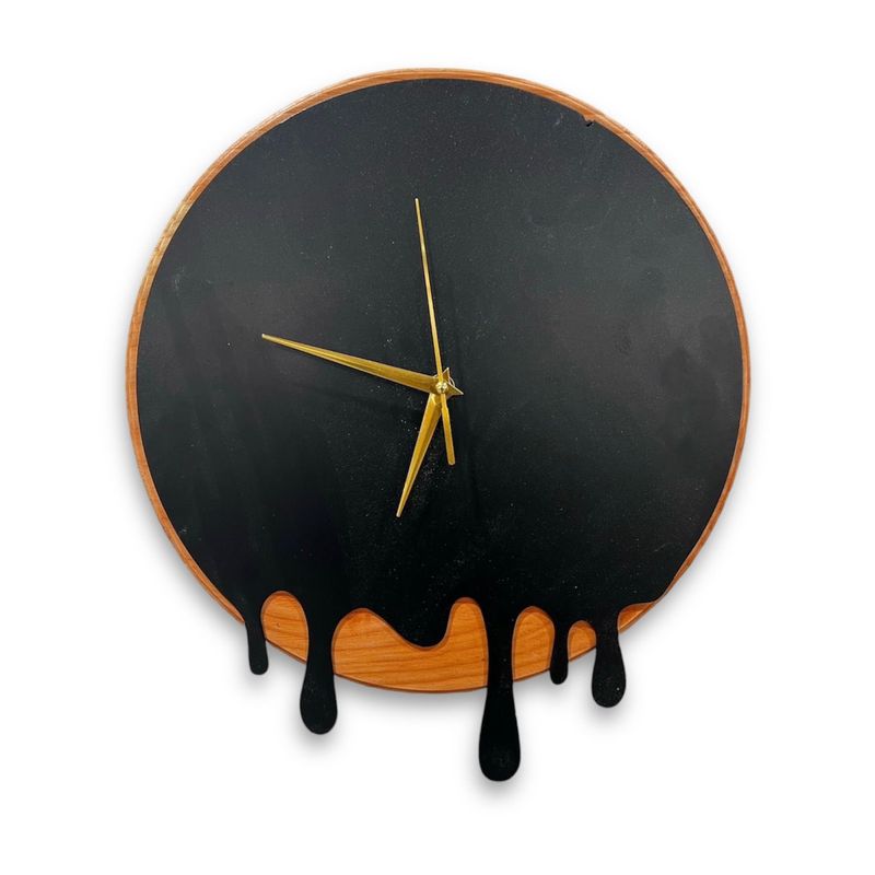 GENERICO - Reloj de Muro Redondo en Madera y Fierro RMR03