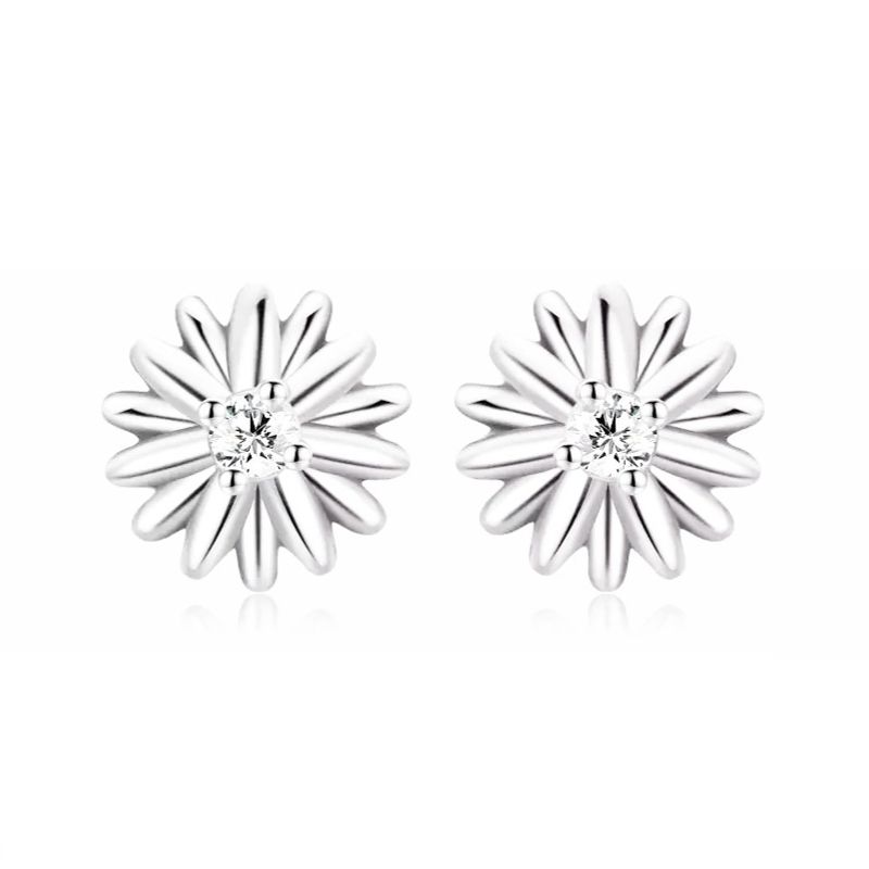 LA GARZA - Aros Plata Mujer Sunflower