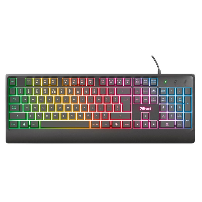 TRUST - Teclado Gamer - Trust - Ziva Rainbow - RGB  - Español - USB 2.0