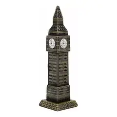 1724 - Pack 3 Reloj Big Ben Mesa Metalico Adorno Decoracion