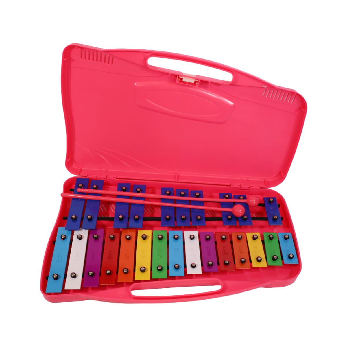 GENERICO - Metalofono 25 Notas Rosado MET25PK