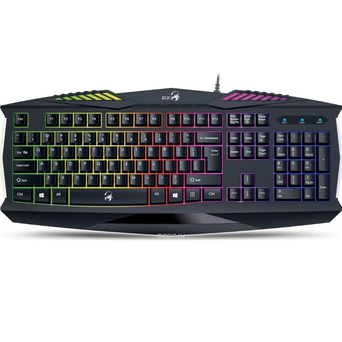 GENIUS - Teclado Gamer - Genius Scorpion K220 - RGB - USB 2.0 - Negro