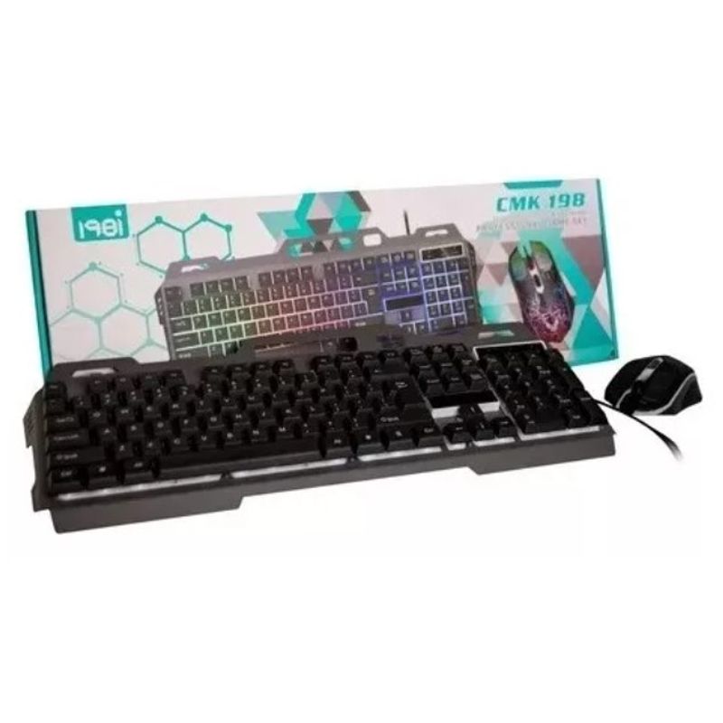 GENERICO - Set Gamer Profesional Teclado + Mouse 198 Cmk-198 Rgb