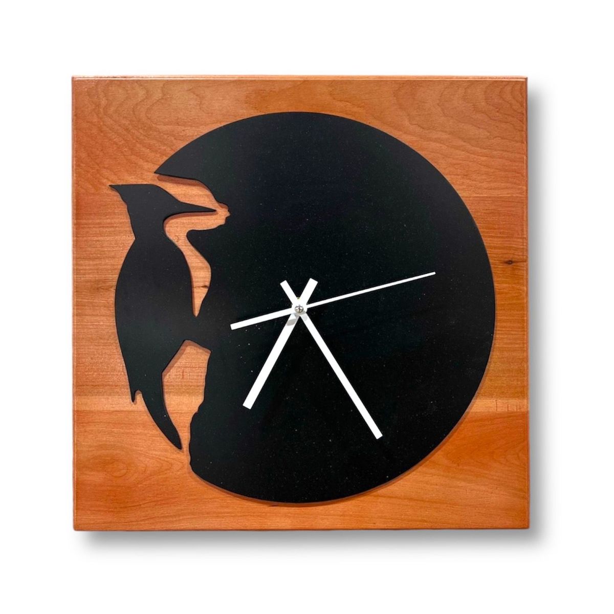 GENERICO - Reloj de Muro Cuadrado en Madera y Fierro RMCL02