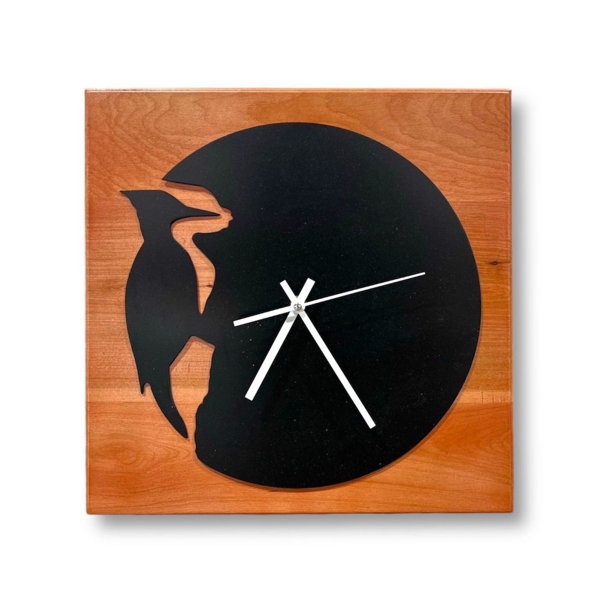 GENERICO - Reloj de Muro Cuadrado en Madera y Fierro RMCL02