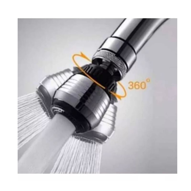 GENERICO - Filtro Aereador Flexible 360 Grados Lavaplatos Chorro negro