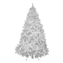 JARDIMEX - Arbol Pino De Navidad 210m Artificial Blanco
