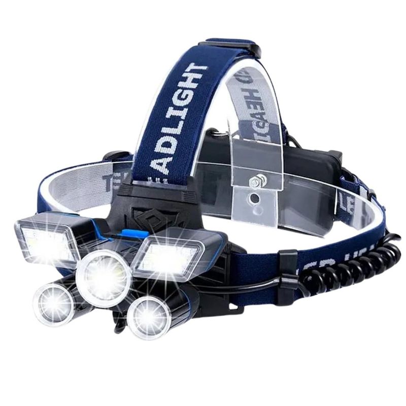 GENERICO - Linterna Frontal Led Ultra Brillante Recargable Por Usb 9 Modos