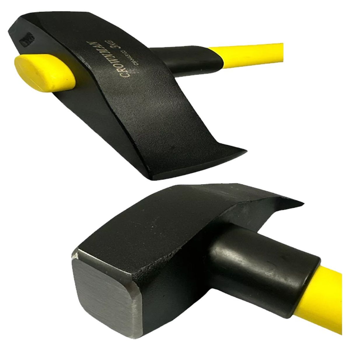 GENERICO - Hacha Como Leñadora 3kilo Mango Fibra Reforzado Profesional