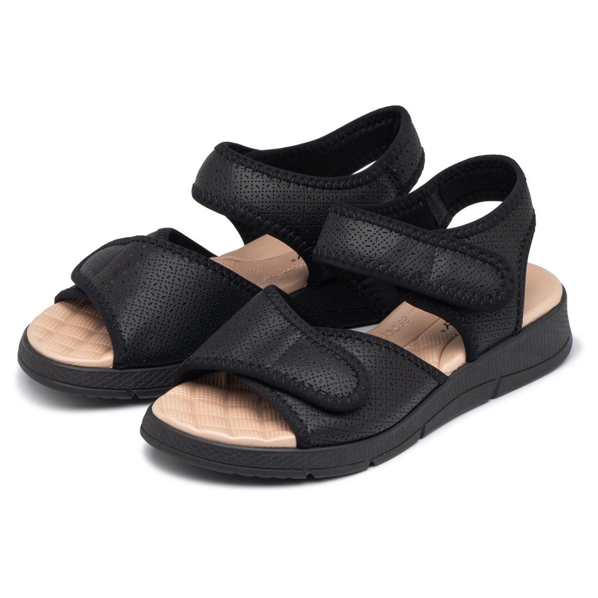 PICCADILLY - Sandalia Espolón Anabela Negro Piccadilly