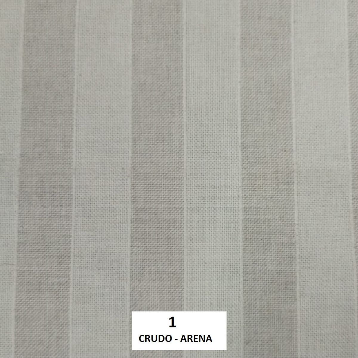 GENERICO - Tela Lino Culla Laika ancho 280 rayado crudo arena