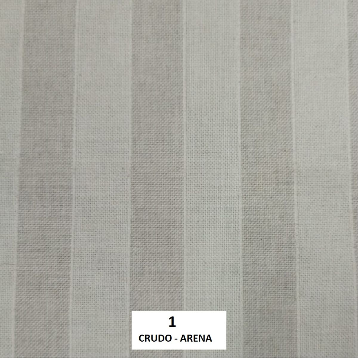 GENERICO - Tela Lino Culla Laika ancho 280 rayado crudo arena