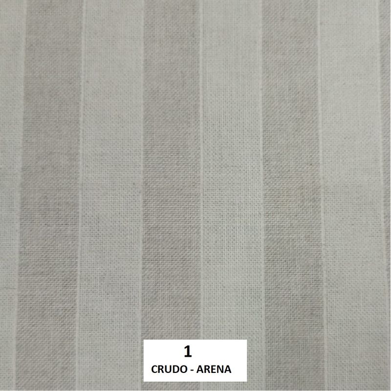 GENERICO - Tela Lino Culla Laika ancho 280 rayado crudo arena