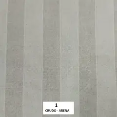 GENERICO - Tela Lino Culla Laika ancho 280 rayado crudo arena