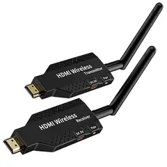 GENERICO - TRANSMISOR HDMI INALAMBRICO 50 METROS, ENERGIZADOS POR USB.
