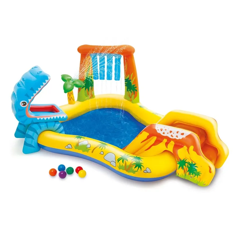 INTEX - Piscina Centro de Juegos Inflable INTEX Dinosaurio
