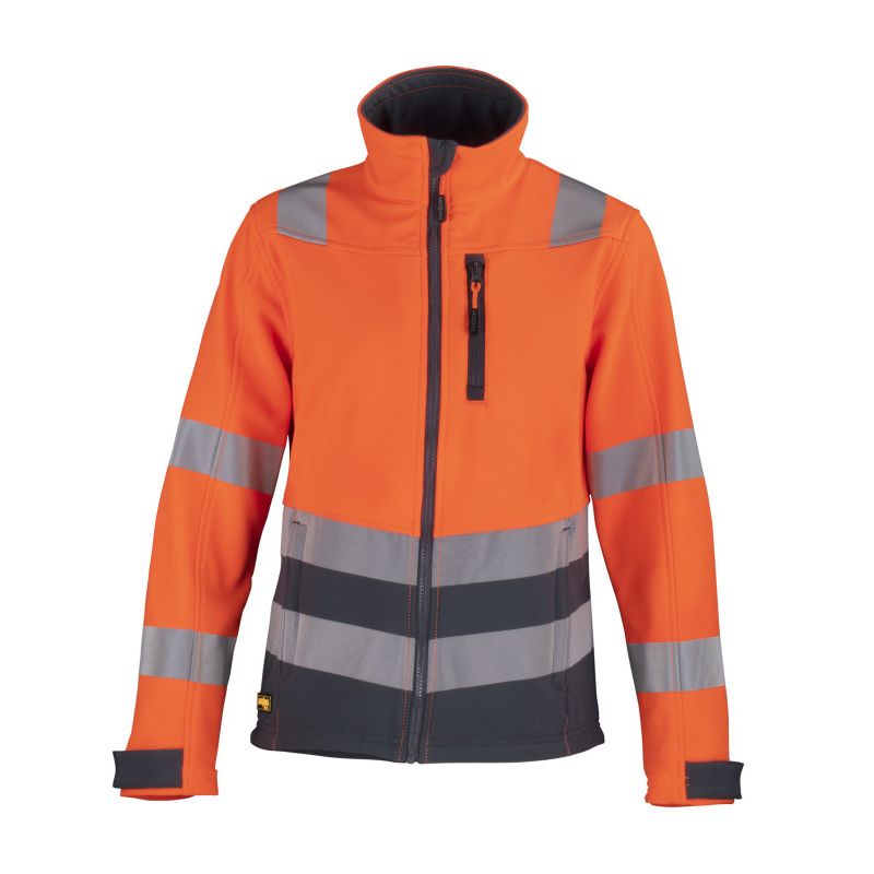 T-WORLD - Chaqueta Softshell Hi-Vis Clase 2 Manga Larga Mujer